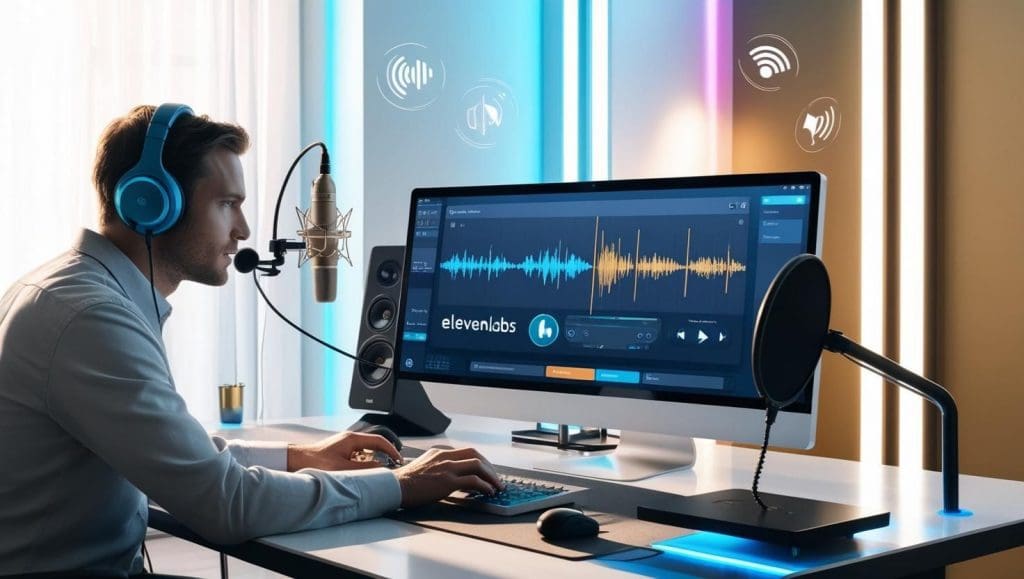 voiceover work using ElevenLabs AI